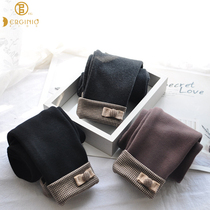 Italian Erginio girl plus velvet leggings soft and warm fashion Winter children padded pants