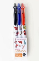 Zebra Spot Northeast Limited middle Sex Pen Three-color suit Head doll pen clip 0 5mm