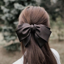 2021 New oversized bow hairclip Korea back of the head temperament hairpin spring clip top clip headgear clip headgear clip