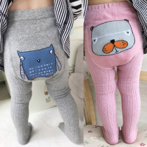 Childrens tights Girls autumn and winter pantyhose baby with spring and autumn cotton socks 0-1 year old baby infant leggings