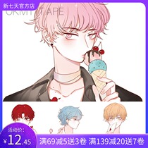 OKMT New seven days and paper tape stickers hand account character youth summer love man paper tape hand account 76