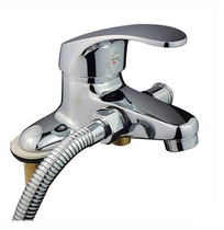 Double-hole double-hole sink washbasin with faucet with shower and shower head Dual-use faucet with hot and cold water