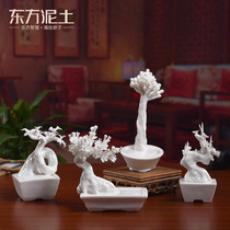 (Discontinued discount) ceramic bonsai ornaments Chinese vintage living room Bogu shelf table decorations