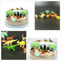  Dinosaur cake decoration ornaments Childrens dinosaur world decoration Birthday cake baking creative decorations