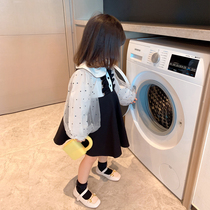 Female children autumn dress 2021 New Children Baby spring and autumn Western style princess dress small fragrant wind long sleeve dress