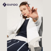 RAPIDO break Road winter ladies fleece splicing hooded casual sports cotton jacket mall same model