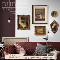 Golden years living room sofa background wall decoration painting niche American light luxury retro bedroom hanging painting landscape mural