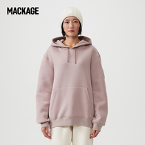 MACKAGE men and women KRYS hooded solid color pullover sweater fashion simple simple