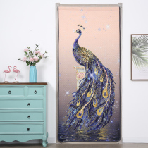 Cotton Door Curtain Winter Warm Windproof Thickened Bedroom Home Partition Curtain Insulated Door Hanging Curtain Anti-Chill Wind Shield Free Of Punch