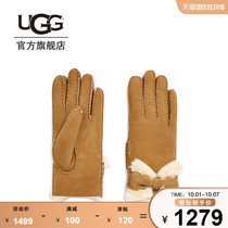 UGG autumn winter ladies accessories series wool bow gloves 18696BX