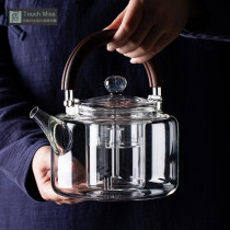 Touch Miss high temperature resistant glass boiling teapot large capacity automatic steamed tea kettle electric pottery stove