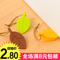 Creative leaves silicone windproof door stopper door stopper door stopper Door stopper Childrens baby anti-pinch hand safety door card