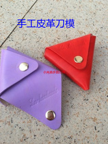 Handmade Leather tools Triangle bag Coin wallet A46