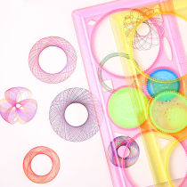 Set of ruler multi-function magic set variable hand-written newspaper ruler picture puzzle childrens stationery