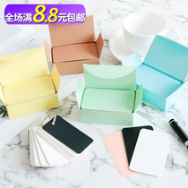 Blank card color hard paper Kraft paper English word card diy love exchange roll graffiti hand-painted card paper