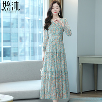 Spring Temperament Spring style with undercoat dress Childrens spring and autumn clothes 2022 New advanced senses with a hitch-long dress
