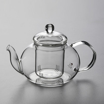Large capacity glass bubble teapot filter high temperature thickened flower teapot single pot household electric pottery stove tea maker set