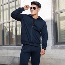 Spring Autumn Long Sleeve Physical Fitness Training Suit Men Winter Mens Outdoor Speed Dry Breathable Morning Running Sportswear