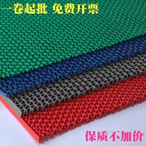 Plastic PVC door mat floor mat factory workshop toilet non-slip mat bathroom hollow foot mat dust removal floor glue carpet