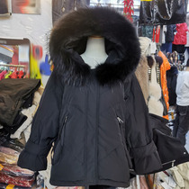 BEEHURRY small bee D-816 counter 2020 winter raccoon fur collar white duck down jacket promotion