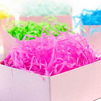 Candy box filler Raffia grass shredding silk Color multi-color shredding Gift box Gift packaging box filler