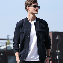 Autumn new casual sports jacket jacket jacket mens jacket middle-aged mens baseball collar jersey mens spring and autumn