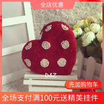  Beaded wallet Handmade DIY beaded coin purse Love-shaped beaded coin purse Card bag Ladies coin bag 2019