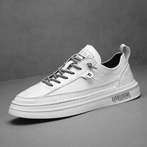  Hummer saber mens shoes ice silk cloth stitching fashion casual shoes mens pure hand-sewn white shoes all-match board shoes