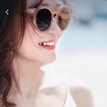 Summer new round frame ins sunglasses female Korean version of hipster UV sunglasses male tide street shot round face