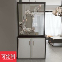 Living room screen partition cabinet Home barrier entrance New Chinese style door room hall shoe cabinet Simple modern decorative cabinet customization