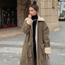 Parker clothing cotton clothing womens winter 2020 new Korean loose ins Port wind tooling lamb wool coat cotton coat