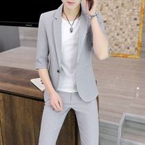 Rich Bird Suit Suit Men's Spring Wear Seven Sleeve Thin Leisure Korean Slim Fashion Middle Sleeve Small Suit Men