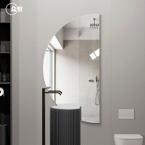 Everyone wants semi-circular bathroom mirror wall hanging home bathroom mirror dressing table makeup mirror full-length mirror wall mirror