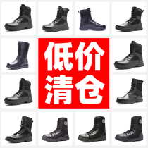 Summer clearance ultra-light combat boots Mens breathable boots Shock absorption mesh tactical boots Wear-resistant security boots Combat training boots