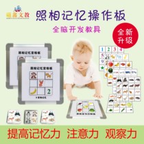 Magnetic palace grid board Whole brain development teaching aid Photographic memory Palace grid board teaching aid Right brain memory training flash card