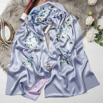 Pure handmade Su embroidery silk heavy industry shawl Fengyue Herou warm gift silk embroidery