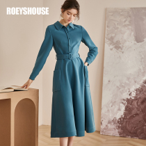 Rocoat elegant large pendulum with dress lady new temperament peacock green closeted waist lacing Cognitive Commute Skirt 03133
