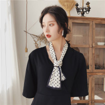 Silk scarf summer thin scarf summer small long strip Joker French thin narrow ins bag net red Korean small scarf