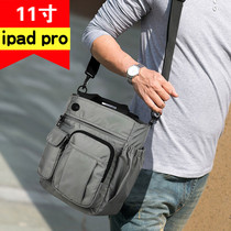 Man can fit ipad pro11 inch tablet with handbag commuter containing single shoulder inclined satchel bag