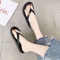 Herringbone drag women Summer lovers thick bottom outside wearing sandals Male seaside beach shoes casual slippers female summer