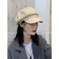 Autumn and winter octagonal hat female Korean version of tide Joker Japanese painter Bud hat British retro ins newsboy beret