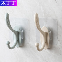 Hat adhesive hook Wall wall hanging Nordic clothes hook single clothes row hook hook creative load-bearing clothes hook no holes