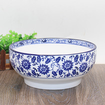 Blue and white porcelain Home Hotel deep soup bowl noodle bowl seasoning bowl ceramic large Bowl soup basin boiled fish basin rice noodle bowl