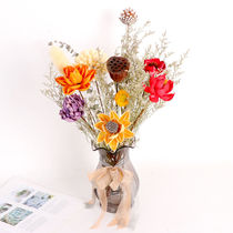 ins net red natural dry flower cotton wheat ears immortality flowers flowers bouquet rabbit tail grass flower arrangement living-room decoration pendulum