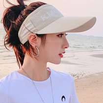 Suitable for zagao horse tail Hat Fashion Zal Braids Reveal Top Spring Summer Sun Hat Sunscreen Sunscreen Fitness Summer