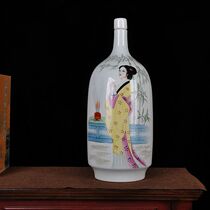 Jingdezhen ceramic vase hand-painted costume four beauty wine Ware home decoration craft living room ceramic ornaments