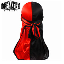 StreetBreakerz Silky durag Black HipHop Headscarf OldSchool Color Matching