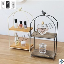Wash table cosmetics rack countertop bathroom bathroom toilet wash table small items storage rack iron art
