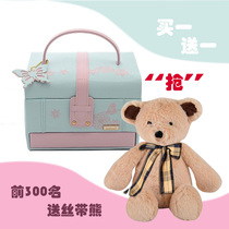 Wedding sweet jewelry box jewelry jewelry embroidery rose storage box ring box give children gifts buy one get one free