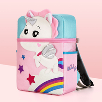 School bag children kindergarten girl 3-5 years old cute tide anti-loss backpack male first grade school student backpack
